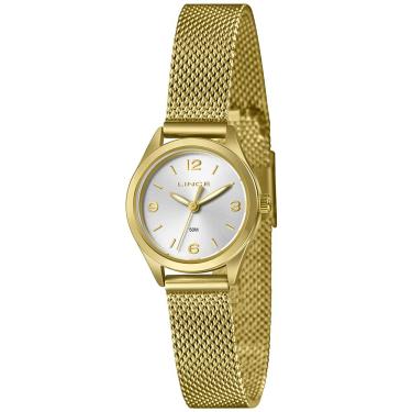 Imagem de Relógio Lince Feminino Ref: Lrgh271l25 S2kx Casual Mesh Dourado