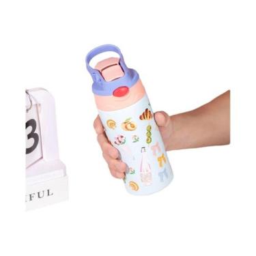 Imagem de Garrafa Térmica De Aço Inoxidável Com Estampa De Animais 350ml - Prese