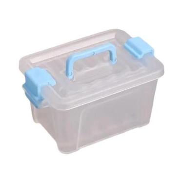 Imagem de Conjunto De Caixas De Armazenamento Mini De Plástico Transparente Para