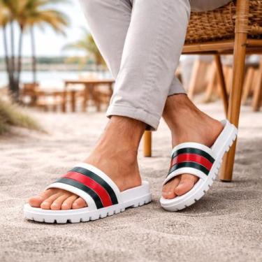 Imagem de Chinelo Slide Nuvem Luxo e Estilo, EVA Super Macio Anatômico Antiderra