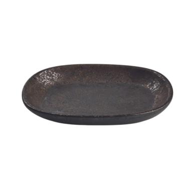 Imagem de Centro de Mesa Cerâmica Preto 18cm Decorativo Moderno