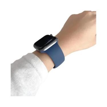 Imagem de Pulseiras De Silicone Para Apple Watch Series 9 8 7 SE Ultra 2 40mm 41