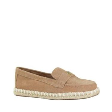 Imagem de Mocassim Bottero Couro Camurça Bege-Feminino