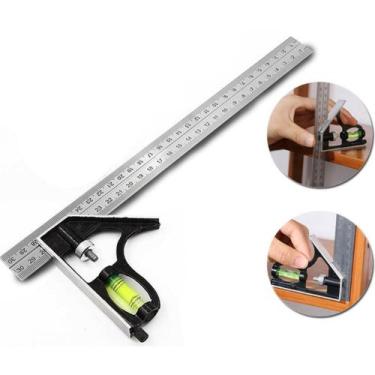 Imagem de Esquadro Combinado 12 Pol Snel Ferramentas 300mm Profissional Multifun