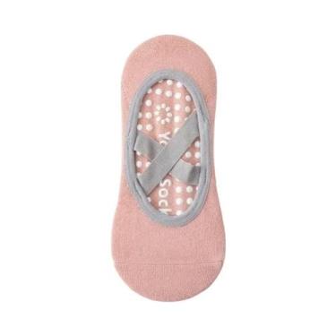 Imagem de Meias Femininas Antiderrapantes De Silicone Para Yoga, Pilates, Balé, 