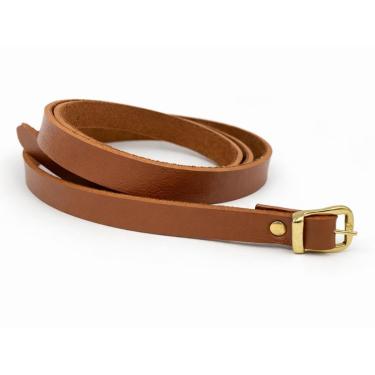 Imagem de Cinto Fino Feminino Para Jeans Basico Fivela Dourado-Feminino