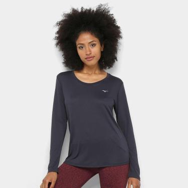 Imagem de Camiseta Esportiva Feminina Sportwear Manga Longa Mizuno 4146165-Feminino