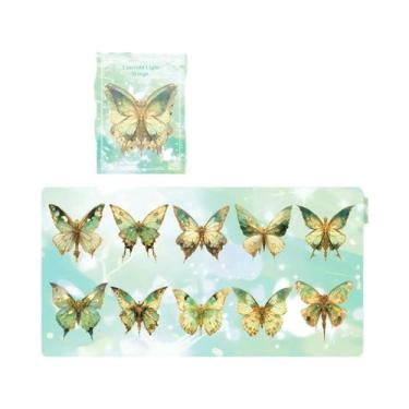 Imagem de Pacote De Adesivos Com Tema De Borboleta, 20 Folhas Com Padrões De Asa