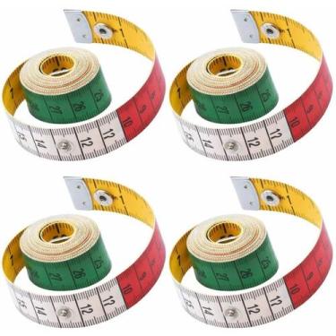Imagem de Kit 4 Fita Métrica Profissional Flexível Costura Alfaiate Nd - Nilosde