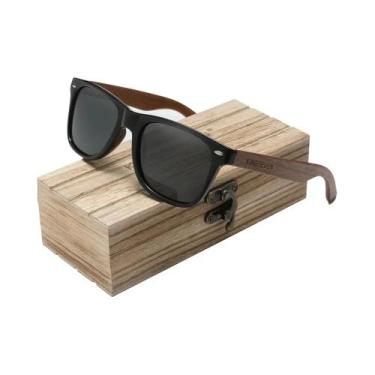 Imagem de Óculos De Sol Polarizados Unissex De Madeira KINGSEVEN 2024 Moda UV400