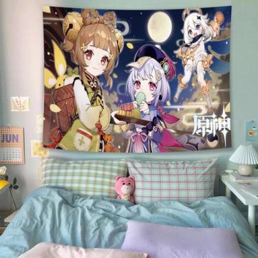 Imagem de Arte de tapeçaria para pendurar na parede Genshin Impact Personagens d