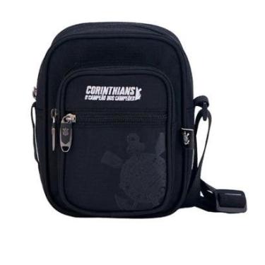 Imagem de Shoulder Bag Transversal Resistente Casual Escola Faculdade Corinthians poderoso timão-Unissex