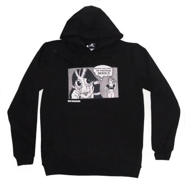 Imagem de Moletom Thrasher X Toy Machine Canguru Girlfriend - Preto-Masculino