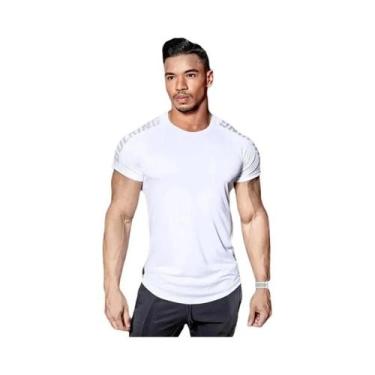 Imagem de Camiseta Masculina De Compressão De Secagem Rápida Para Academia, Fitn