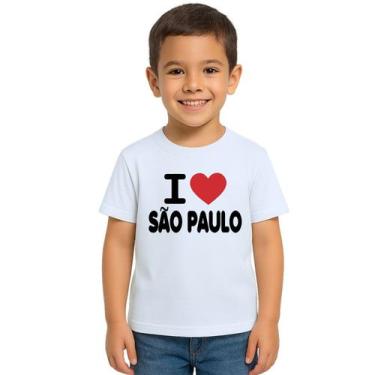Imagem de Camiseta Eu Amo São Paulo I Love SP Estampa Personalizada - UseP4, Bra