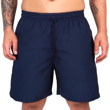 Imagem de Short Academia Masculino Praia Com Lycra Tactel Liso Bermuda-Masculino