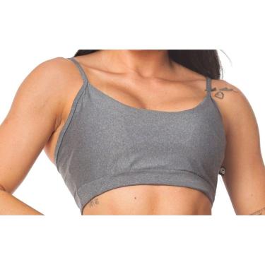 Imagem de Top de Alça FMF Feminino Básico Roupa de Academia Fitness Confortável-Feminino