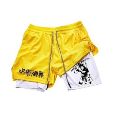 Imagem de Shorts Esportivos Masculinos De Malha Respirável Para Academia, Estilo