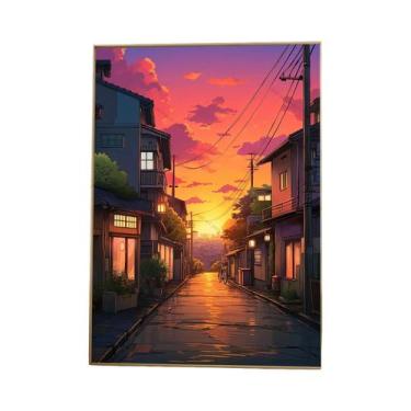 Imagem de Pôster De Arte De Parede Em Estilo Japonês Com Impressão Em Madeira, T