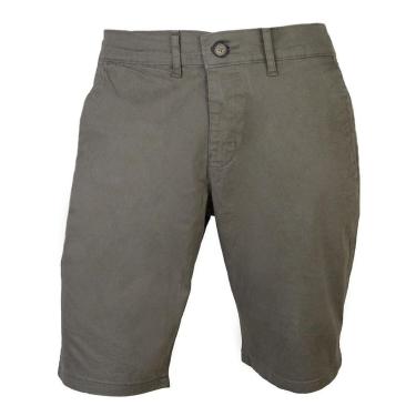 Imagem de Bermuda Sarja Masculina Ogochi Essencial Marrom - 00351-Masculino