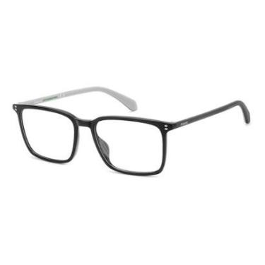 Imagem de Armação de Óculos Polaroid Pld D615 807 54 Preto Brilho-Masculino