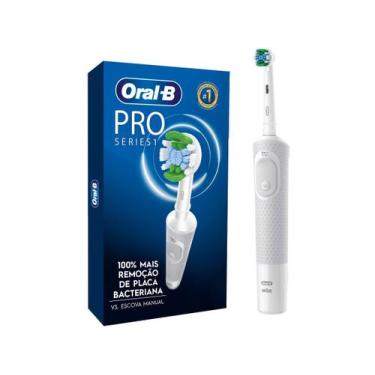 Imagem de Escova de Dente Elétrica Oral-B PRO Series 1 Branca Recarregável