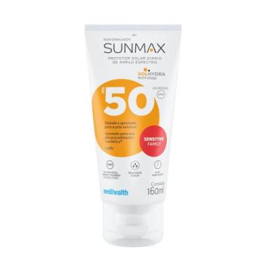Imagem de Protetor Solar Dermatológico FPS 50 SUNMAX Sensitive Family 160ml