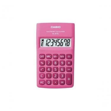 Imagem de Calculadora de Bolso Casio HL-815L-PK-W-DP com 8 Dígitos e Alimentação 1X PILHA AA Formato Compacto 1 Unidade Rosa