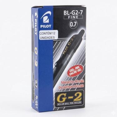 Imagem de Caneta Roller Ball Gel Bl-g2-7mm Preto 12 Unidades - Pilot