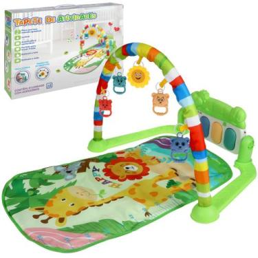 Imagem de Tapete de Atividades Interativo Acolchoado Para Bebê Com Piano Musical
