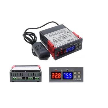 Imagem de Controlador de Temperatura Termostato Duplo STC-3028 com Faixa de Medi