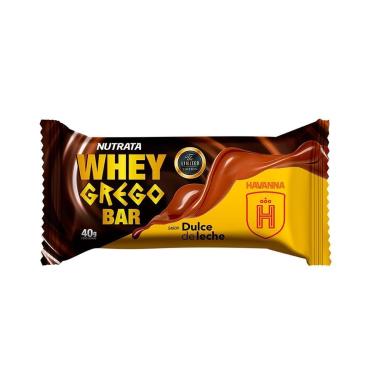 Imagem de Barra Whey Grego Bar - 1 Unidade de 40g Dulce de Leche Havanna - Nutrata-Unissex