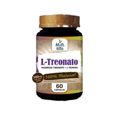 Imagem de Magnésio Treonato + L-taurina) 700mg, 60 Cáps Multivitta