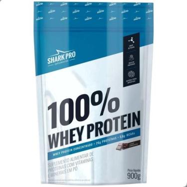 Imagem de 100% Whey Protein Concentrado Refil 900g Shark Pro, Chocolate