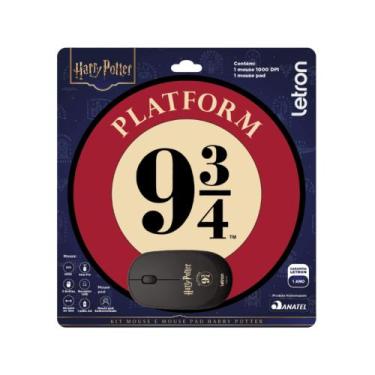 Imagem de Kit Mouse e Mouse Pad Harry Potter Blister Letron Leo&Leo Leonora - 10