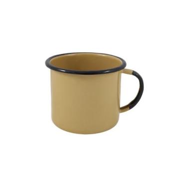 Imagem de Caneca Média Esmaltada Marrom 160 ml Ewel