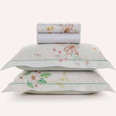 Imagem de Jogo de Cama Karsten Mistral 300 Fios 4 Peças Queen Branco