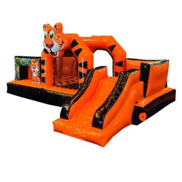 Imagem de Pula Pula Inflavel Multiplay Tigrão com Escorrega e Piscina - Mami Bri