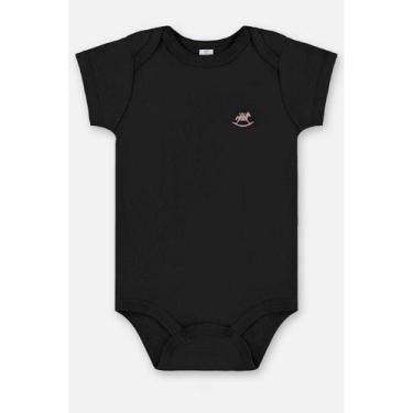 Imagem de Body para Bebê Unissex Essencials Básico, Preto, M