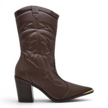 Imagem de Bota Country Fem. Western Texana Cano Médio Vizzano 3113101-Feminino