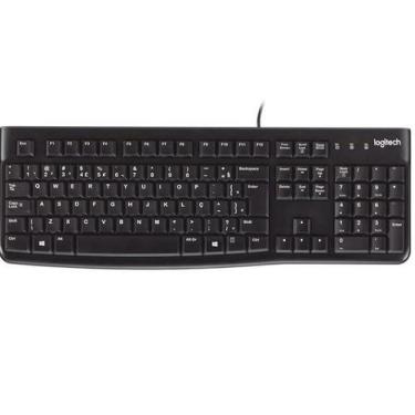 Imagem de Teclado USB Logitech K120 ABNT2 Preto