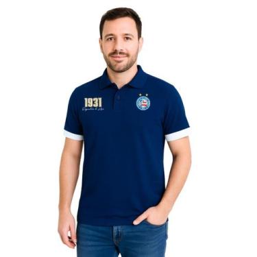 Imagem de Camisa Polo Bahia Azul Esquadrão Adulto Oficial - Revedor, M