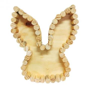 Imagem de Cesta Decorativa Coelho Toquinho 30x25cm Un - Romafele