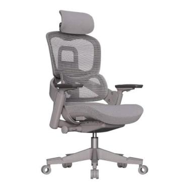 Imagem de Cadeira Office Elements Calira, Até 110kg, Reclinável, Malha, Cinza - 