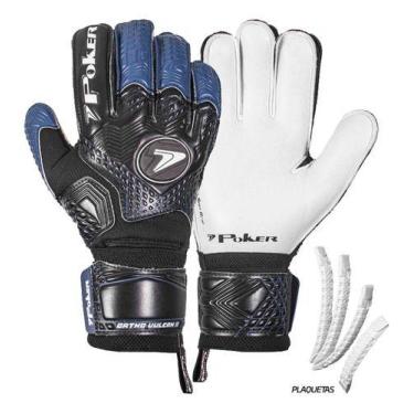 Imagem de Luva Goleiro Campo Poker Ortho Vulcan 2 Profissional, 01058, Ptmr, 11,