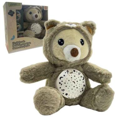 Imagem de Ursinho de Pelucia Luz Som e Projetor Presente Bebe +0 meses Musica Ni