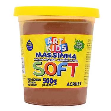 Imagem de Massinha de Modelar Soft Acrilex 500g, 814, Chocolate