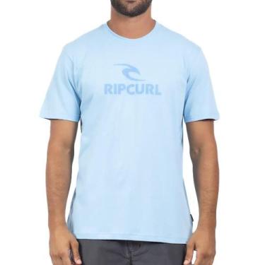 Imagem de Camiseta Rip Curl Icon Logo SM24 Masculina Sky Blue, GG, Blue