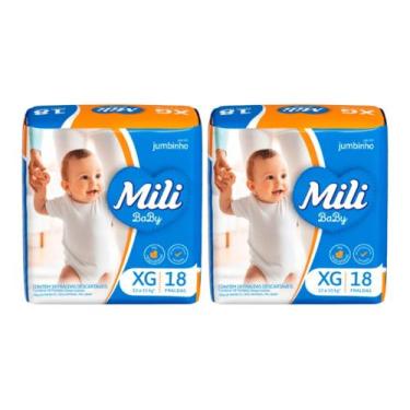 Imagem de Kit C2 Fralda Jumbinho XG Máxima Absorção - Mili