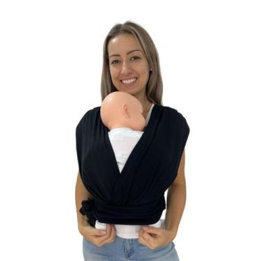 Imagem de Sling De Bebe Carregador Canguru De Vestir - Jagar, P, Preto 01